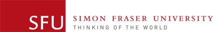 SFU logo and tag line