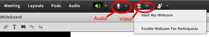 activating video and audio