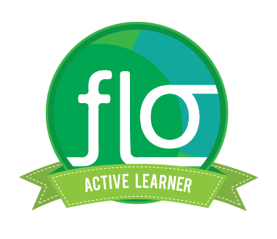 FLO badge (facsimile)