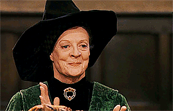 gif of mcgonagall clapping